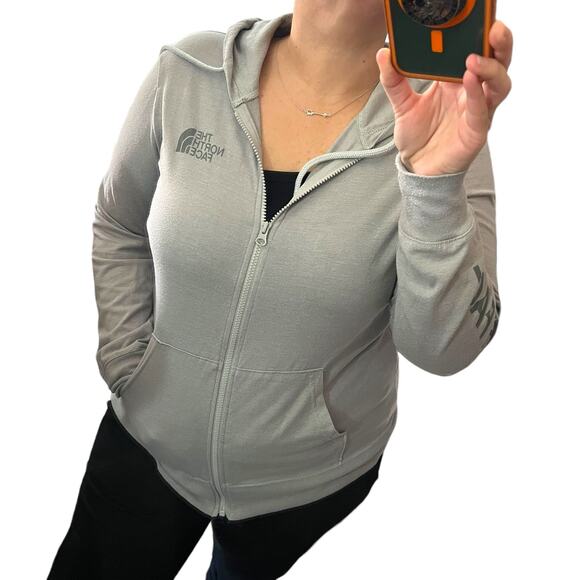 The North Face MEDIUM Chest Arm Logo Full Zip Hooded Sweatshirt Jacket - Picture 2 of 15